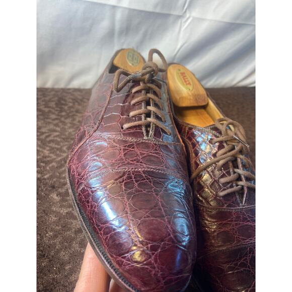 Bally Crocco‎ Crocodile men\'s dress shoe